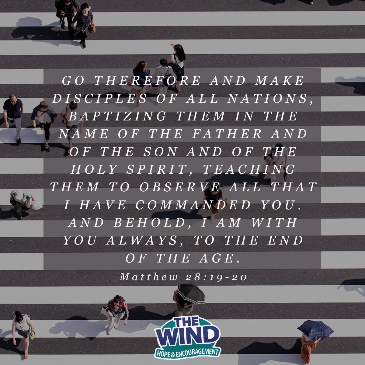 Matthew 28:19-20