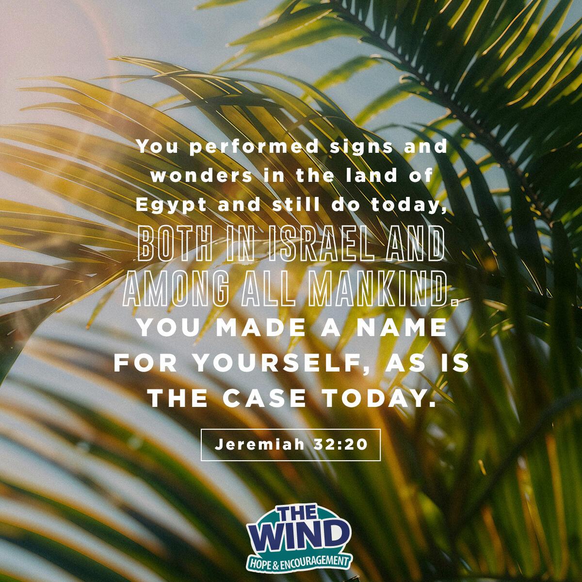 Jeremiah 32:20