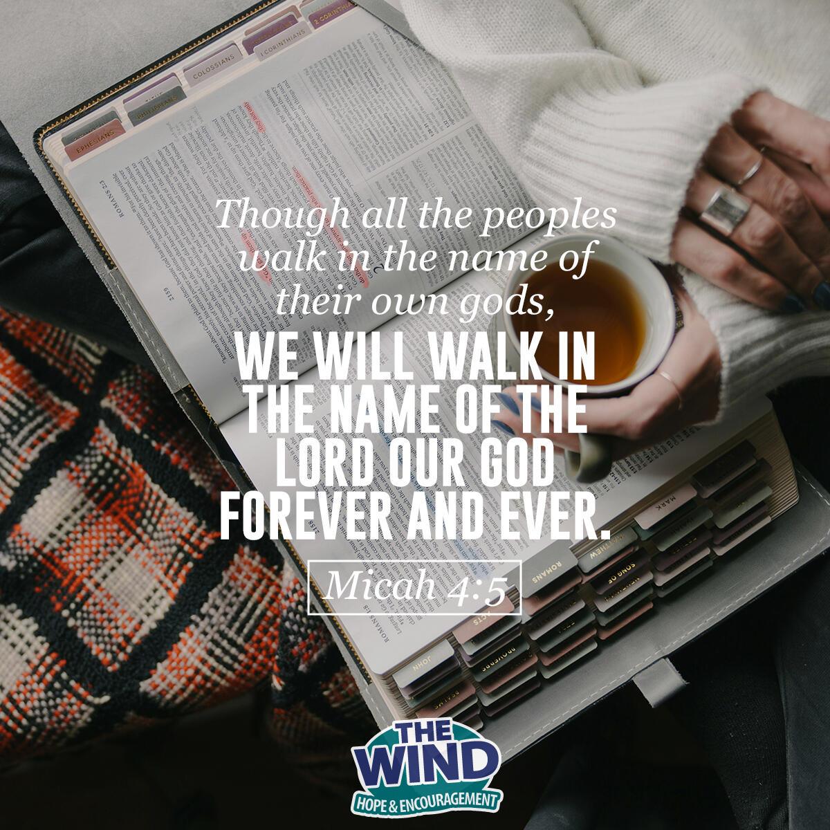 Micah 4:5 - Verse of the Day