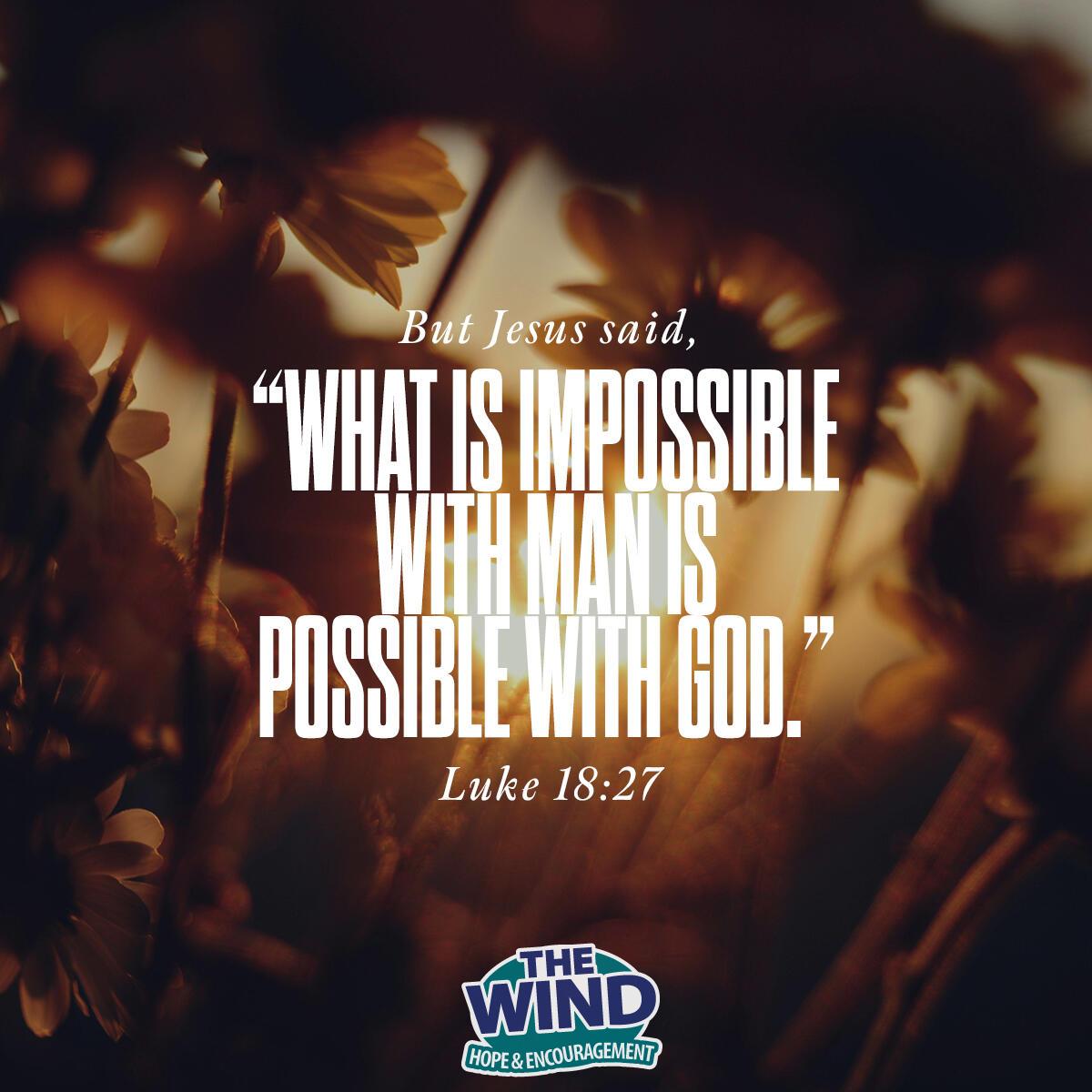 Luke 18:27