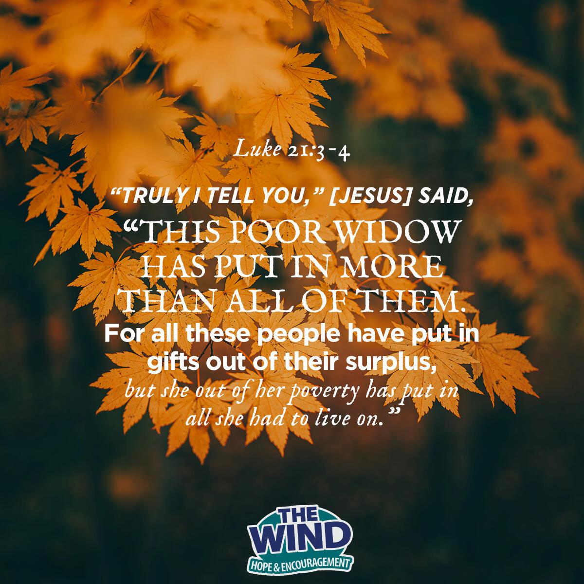 Luke 21:3-4