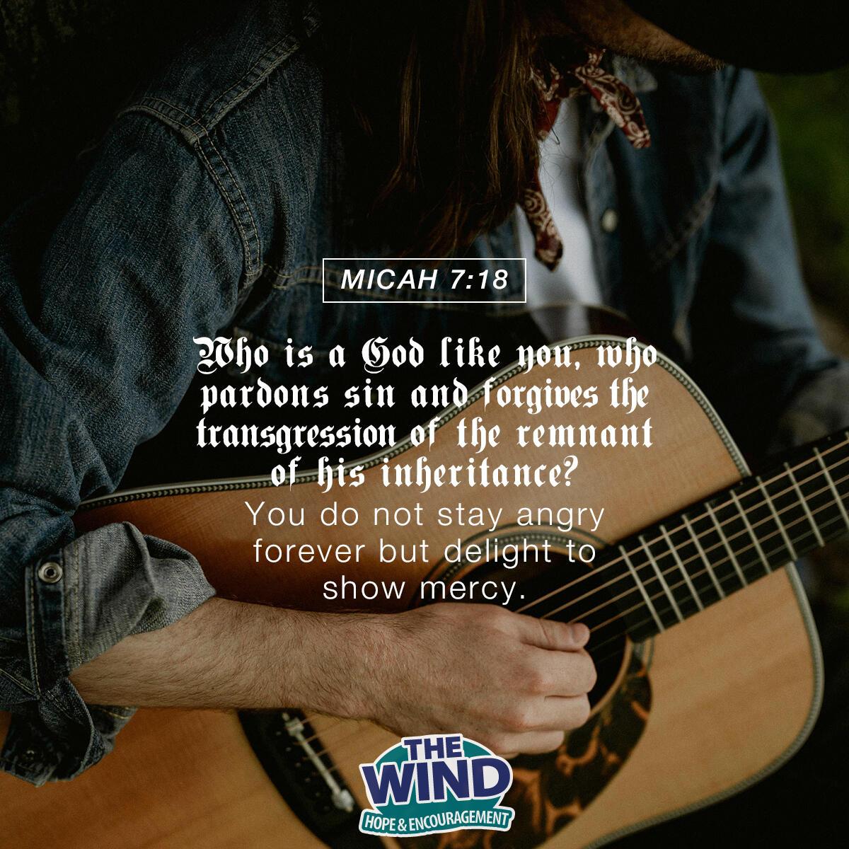 Micah 7:18