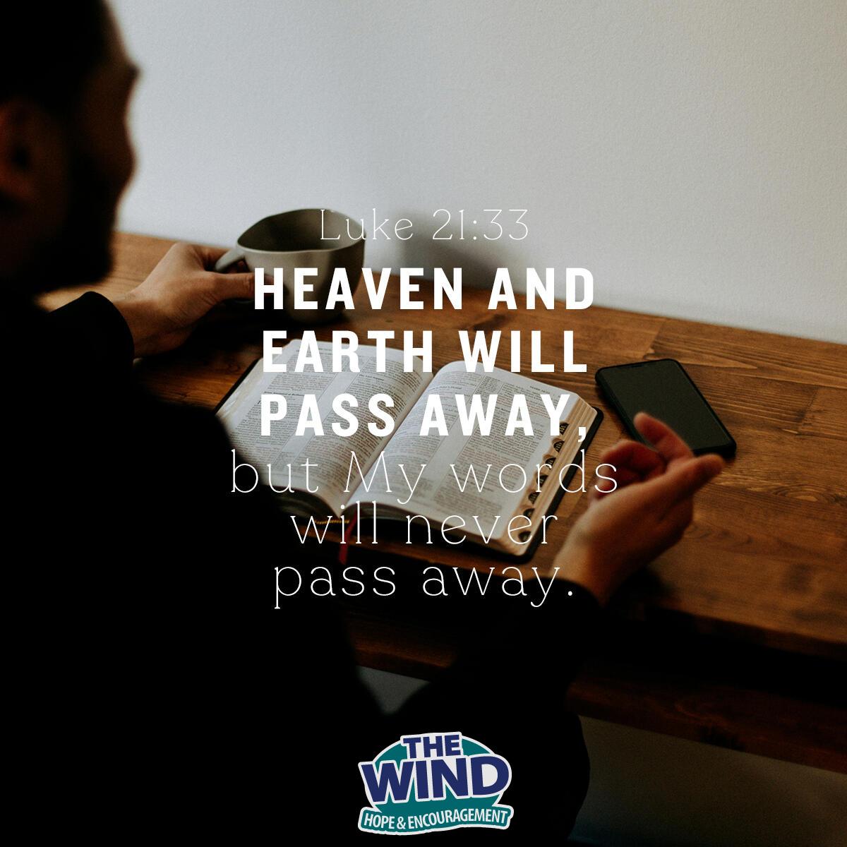 Luke 21:33