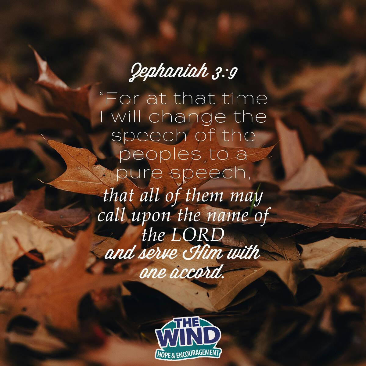 Zephaniah 3:9