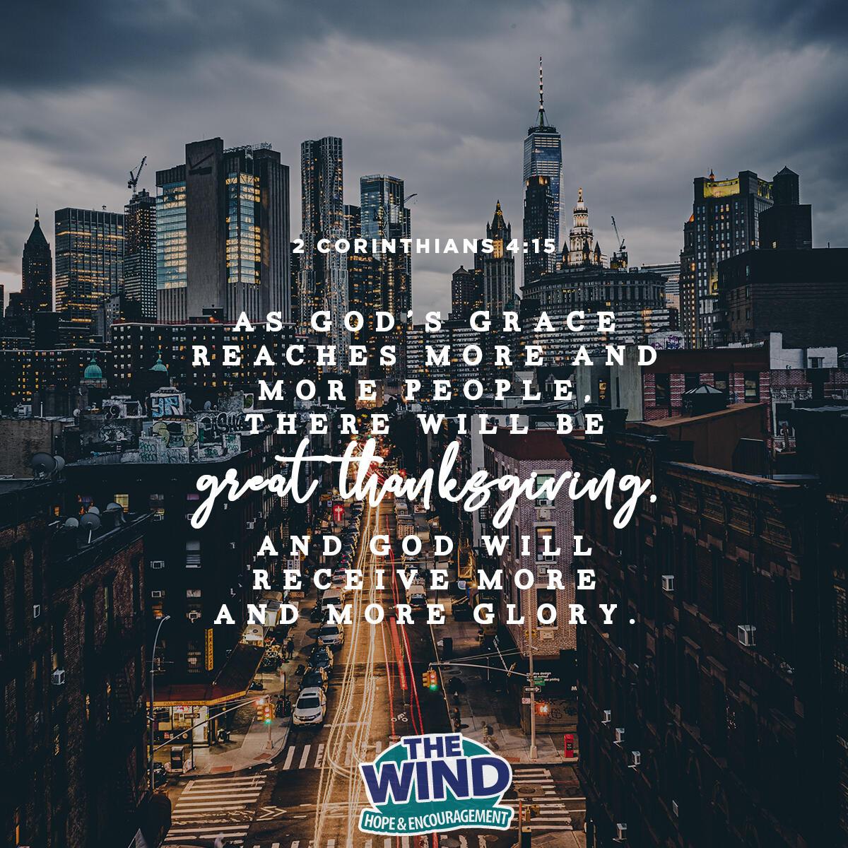 2 Corinthians 4:15 - Verse of the Day